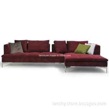 Modern Corner Sofa with Chaise/Fabric Sofa (SF-XB325C)